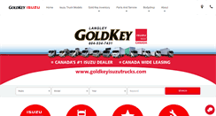 Desktop Screenshot of goldkeyisuzutrucks.com