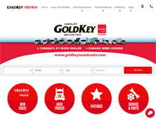 Tablet Screenshot of goldkeyisuzutrucks.com